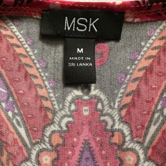 MSK Paisley Print Sleeveless Dress - Picture 3 of 3